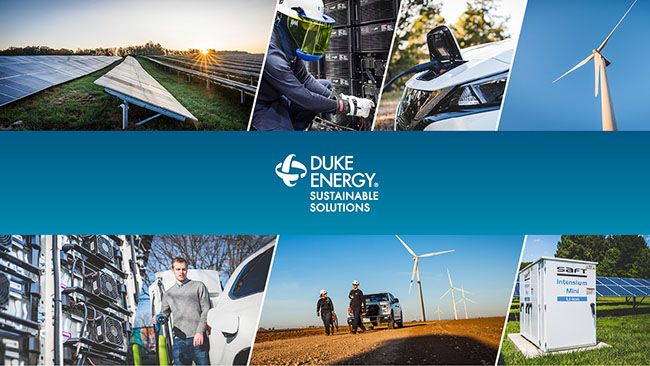 Company launches Duke Energy Sustainable Solutions - offering renewable energy, resiliency solutions for commercial customers nationwide