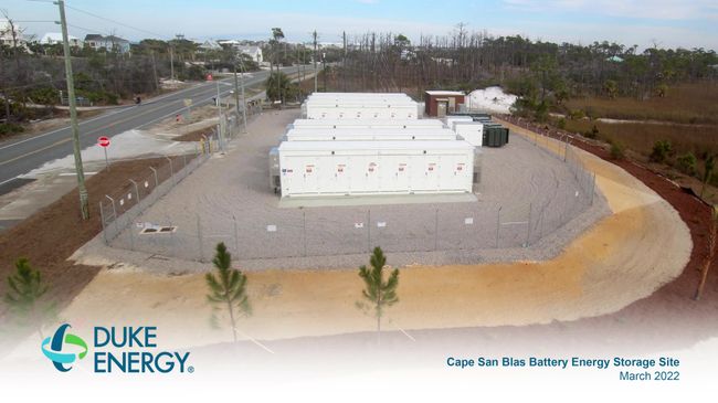 Cape San Blas Battery Energy Storage Site March 2022