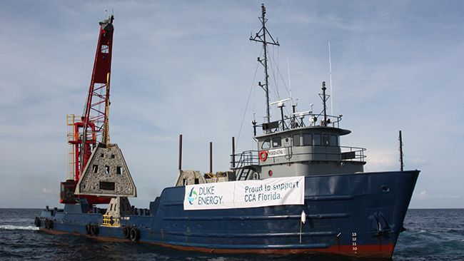 Duke Energy Florida, Coastal Conservation Association Florida deploy artificial reef off state's Gulf Coast 