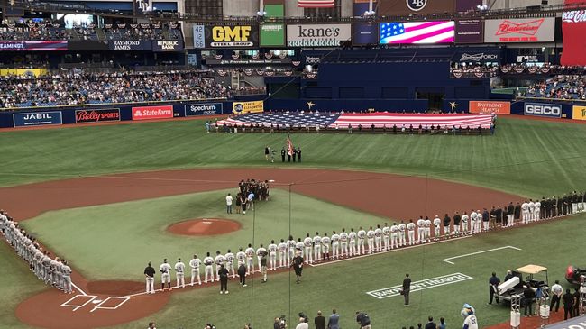 Duke Energy Florida lineworkers honored at Tampa Bay Rays opening day ...