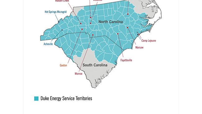Carolinas Regulated Solar and Battery Energy Storage Sites