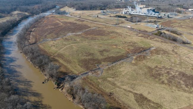 Former Dan River Ash Basins Natural Gas Plant Backdrop