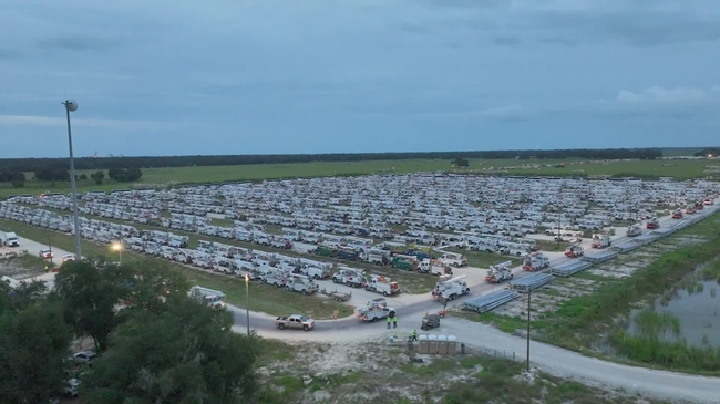 Hurricane Milton staging