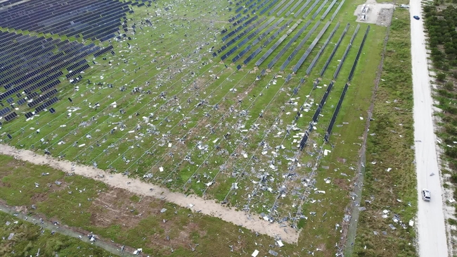 Lake Placid Solar | Milton damage