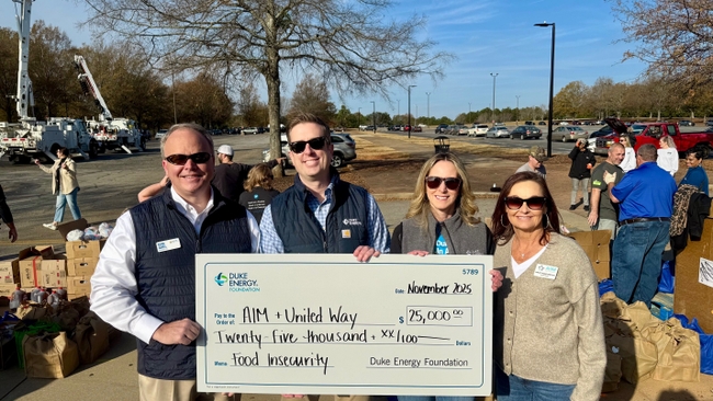 Duke Energy celebrates Giving Tuesday with nearly $275,000 in ‘surcee’ contributions to help fight hunger in South Carolina