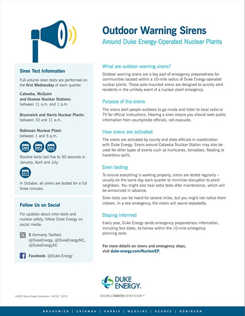 Nuclear Fleet Siren Fact Sheet