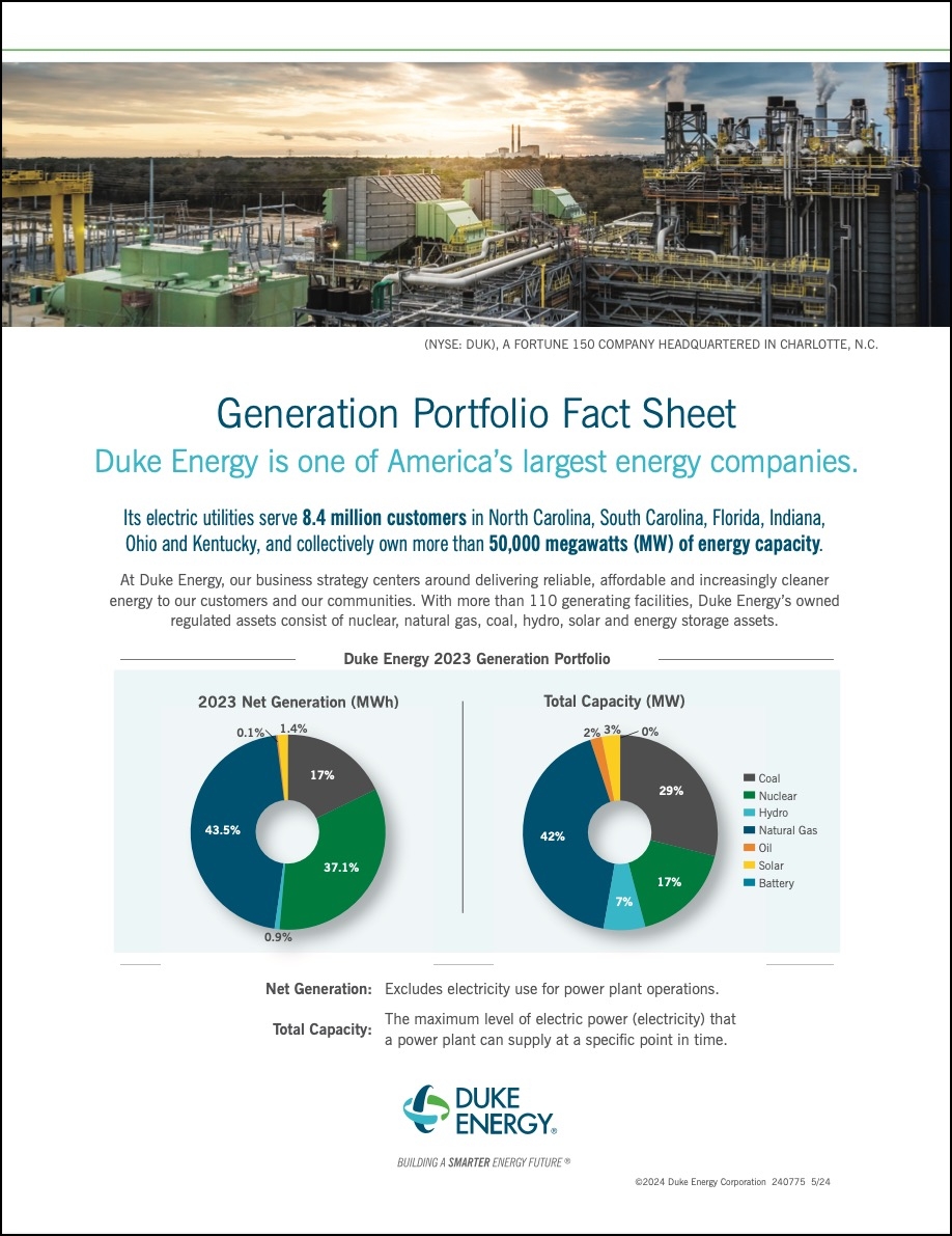 Regulated Generation Fact Sheet