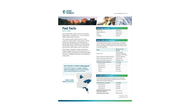 Duke Energy Fast Facts