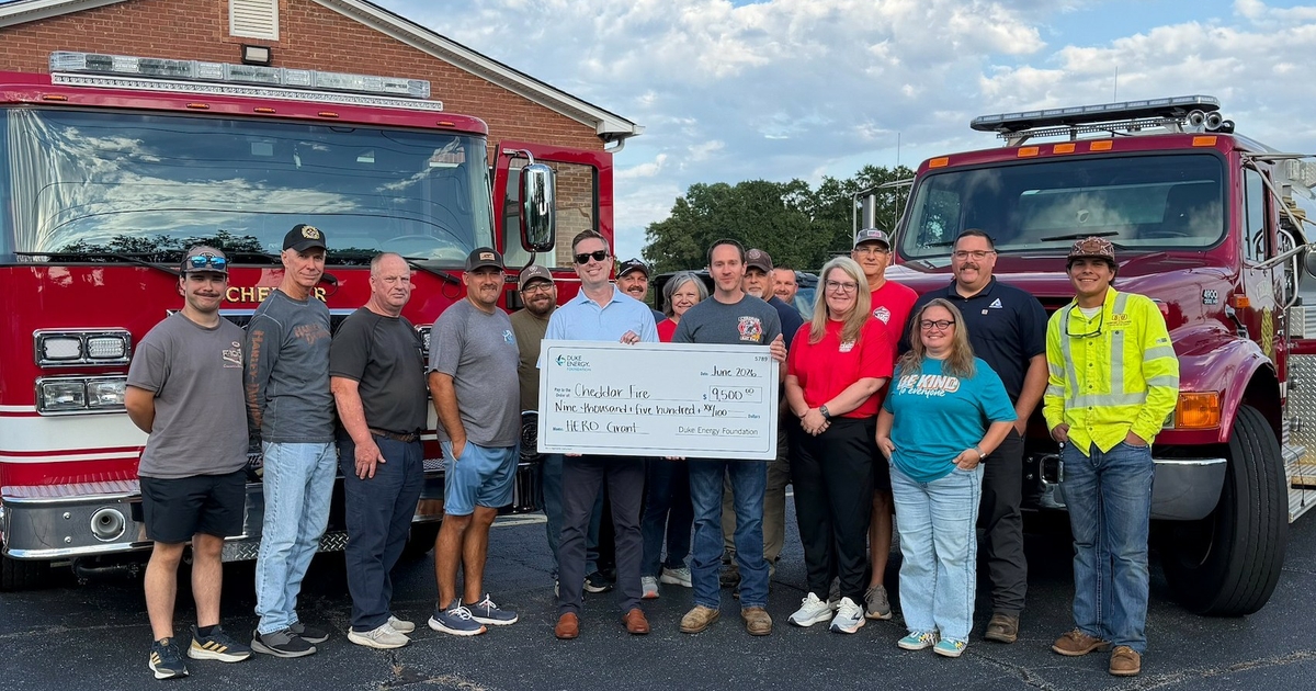 Duke Energy supports South Carolina first responders with $500,000 in grants for emergency preparedness