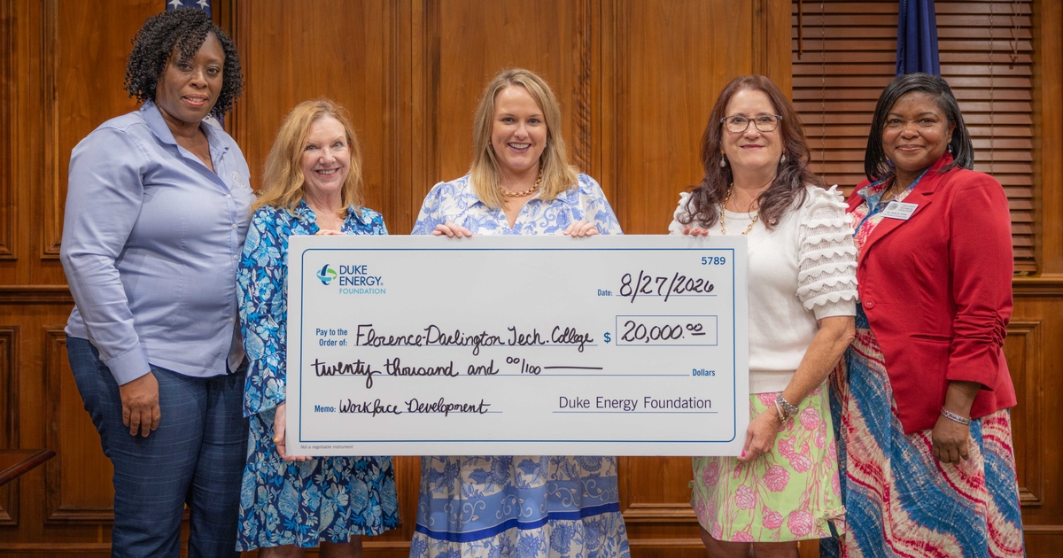 Duke Energy Foundation invests $180,000 in workforce training to support growth across South Carolina