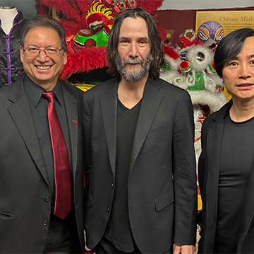 Michael Matsuda - Keanu Reeves - Tiger Chan - martial arts museum