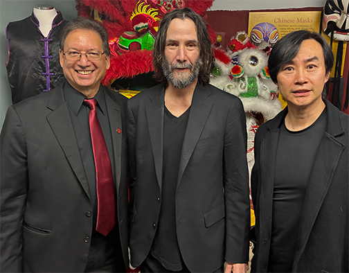 Michael Matsuda - Keanu Reeves - Tiger Chan - martial arts museum