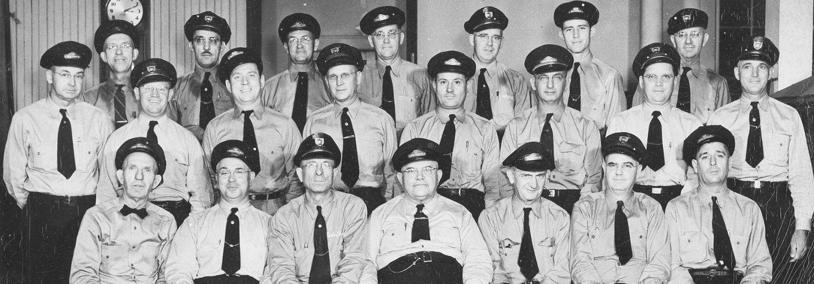Who are the smiling bus drivers?