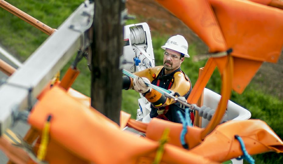 Meet  Mike Haynes. He helps keep the power on