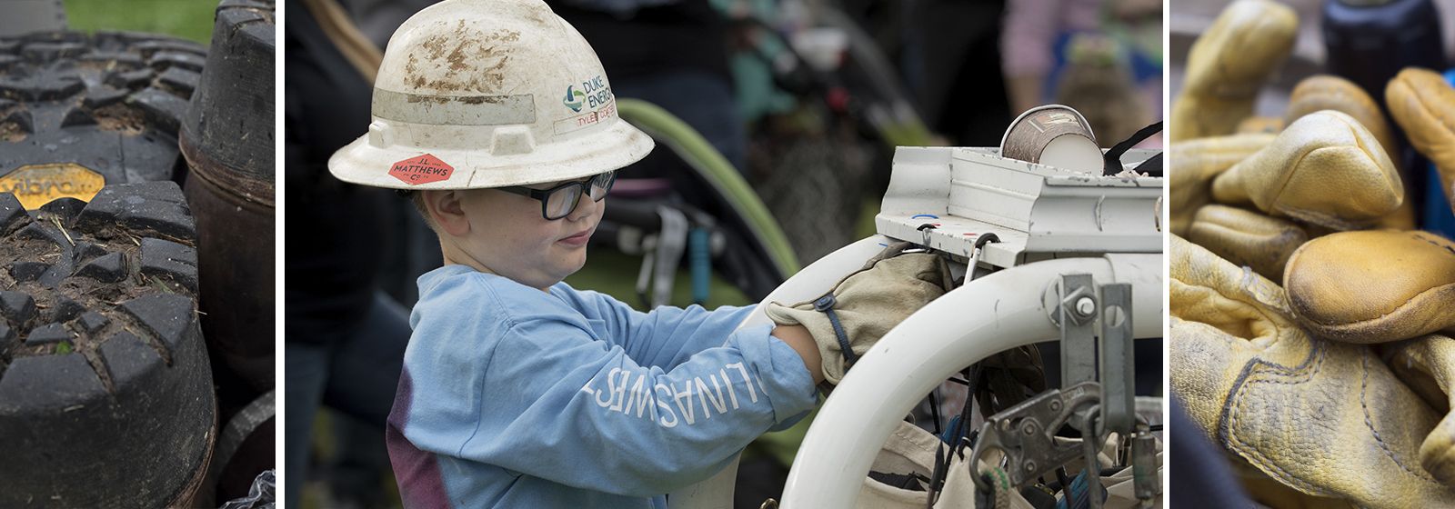 These kids’ parents have cool jobs – energy company lineworkers