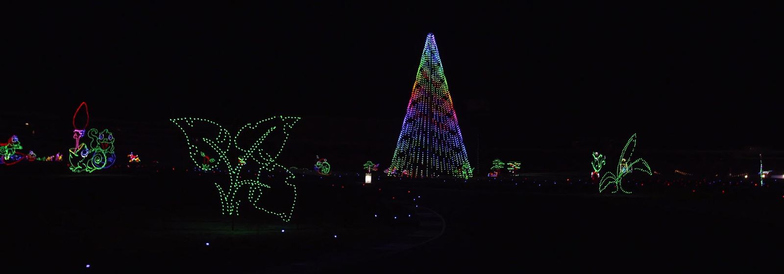 Millions of LEDs dazzle at Charlotte Motor Speedway for the holidays