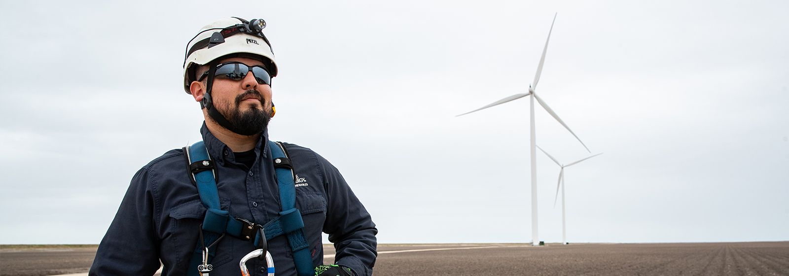 Rene Lopez's view from the top of the turbine