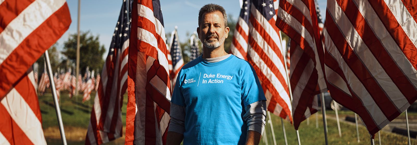 100 flags fly in Florida to honor Duke Energy veterans