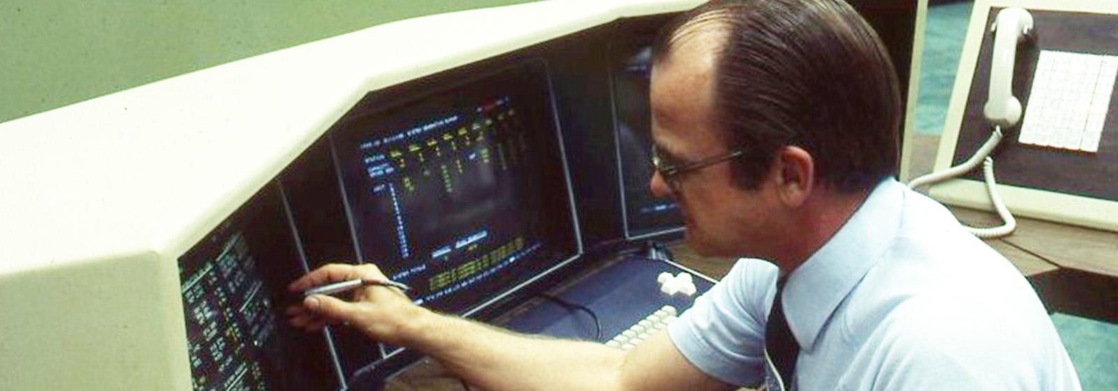 Retro photos: Pencils and computers