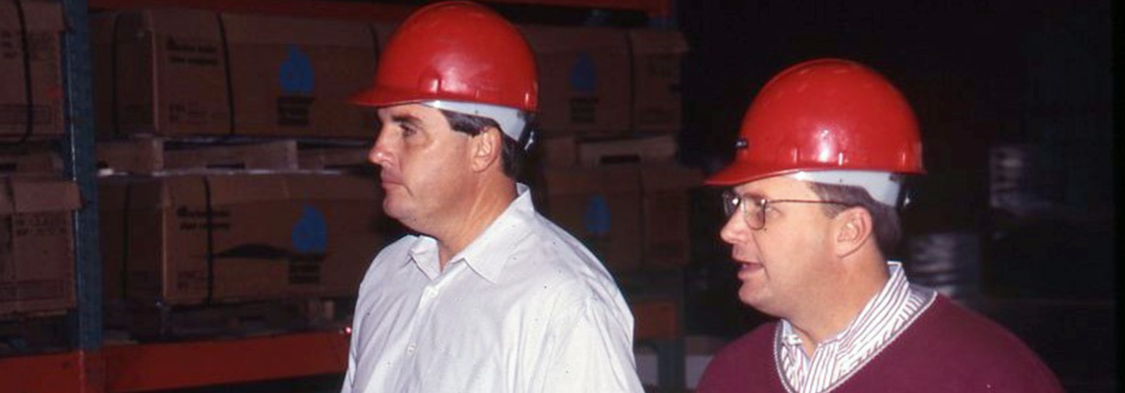 Retro photos: Red helmets