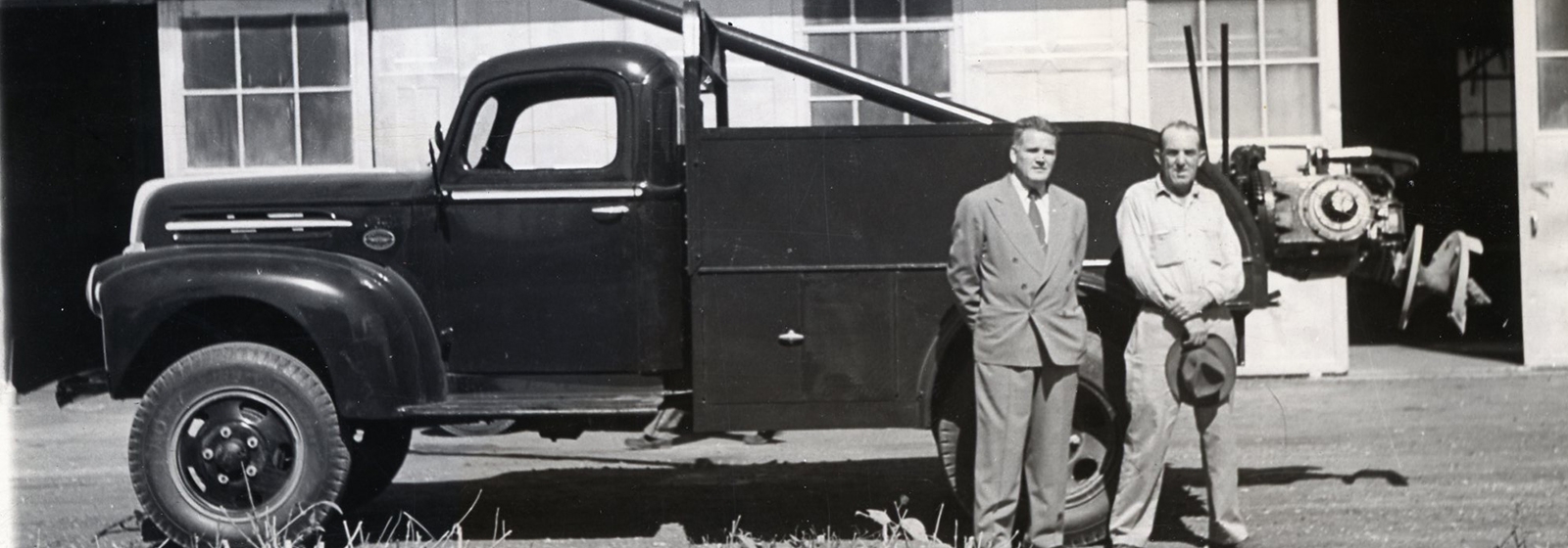 Retro photos: People with trucks