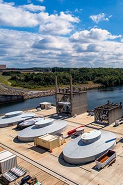 A rare look inside Cowans Ford dam