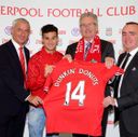 Pictured: Ian Rush, Philippe Coutinho, Nigel Travis, Ian Ayre