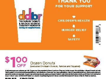 THE DUNKIN’ DONUTS & BASKIN-ROBBINS COMMUNITY FOUNDATION ANNOUNCES RETURN OF THE NATIONAL COMMUNITY CUPS® PROGRAM THE DUNKIN’ DONUTS & BASKIN-ROBBINS COMMUNITY FOUNDATION ANNOUNCES RETURN OF THE NATIONAL COMMUNITY CUPS® PROGRAM