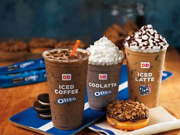 DUNKIN’ DONUTS INTRODUCES NEW OREO® AND CHIPS AHOY!® FLAVORED ICED COFFEES AND COOLATTA® FROZEN BEVERAGES 