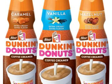 DUNKIN’ DONUTS DEBUTS THREE NEW IN-HOME COFFEE CREAMER FLAVORS DUNKIN’ DONUTS DEBUTS THREE NEW IN-HOME COFFEE CREAMER FLAVORS