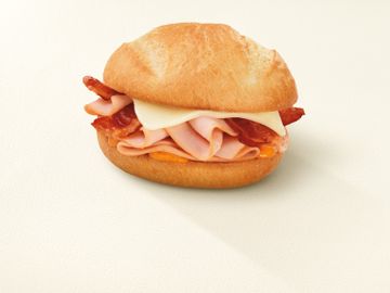 Turkey Cheddar and Bacon Bakery Sandwich