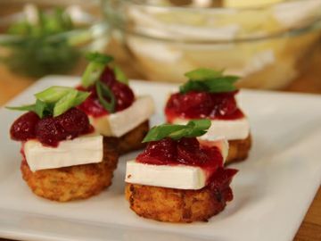 Dunksgiving Appetizer: Cranberry Brie Hash Brown Canapés Dunksgiving Appetizer: Cranberry Brie Hash Brown Canapés
