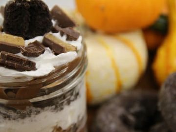 Halloween Candy & Donut Trifle 1