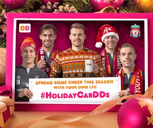 Score! Dunkin’ Donuts and Liverpool FC Holiday eCards are coming your way!