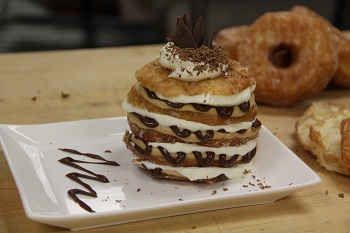 Craving something DDelicious? Try our Croissant Donut Tiramisu Napoleon!