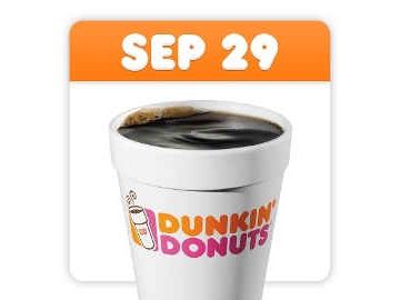 Dunkin’ Donuts Celebrates National Coffee Day Dunkin’ Donuts Celebrates National Coffee Day