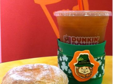 Keep your DD Iced Coffee Cozy with a St. Paddy's Day Koozie!