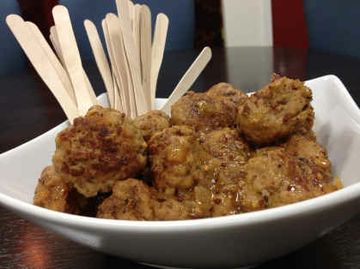 Chef’s Corner: Apple Cider Glazed Turkey & Cranberry Meatballs