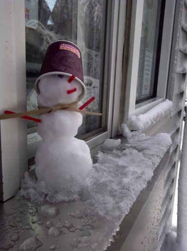 A Snowman in the Drive-Thru? IntroDDucing Joey the Snowman…