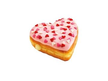 Celebrate Valentine’s Day With Heart-Shaped Donuts and Chocolate Treats From Dunkin’ Donuts