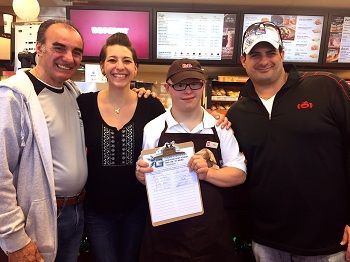 Connecticut Dunkin’ Donuts Franchisees Help “Spread the Word to End the Word” in Celebration of Employee Anders Carlson