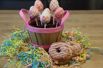 Culinary Corner: Easter Cake Pops Featuring the Strawberry Shortcake Croissant Donut