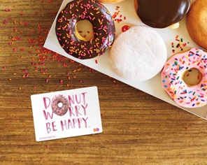 Brighten up your day with a DoNUT Worry, Be Happy DD Card!