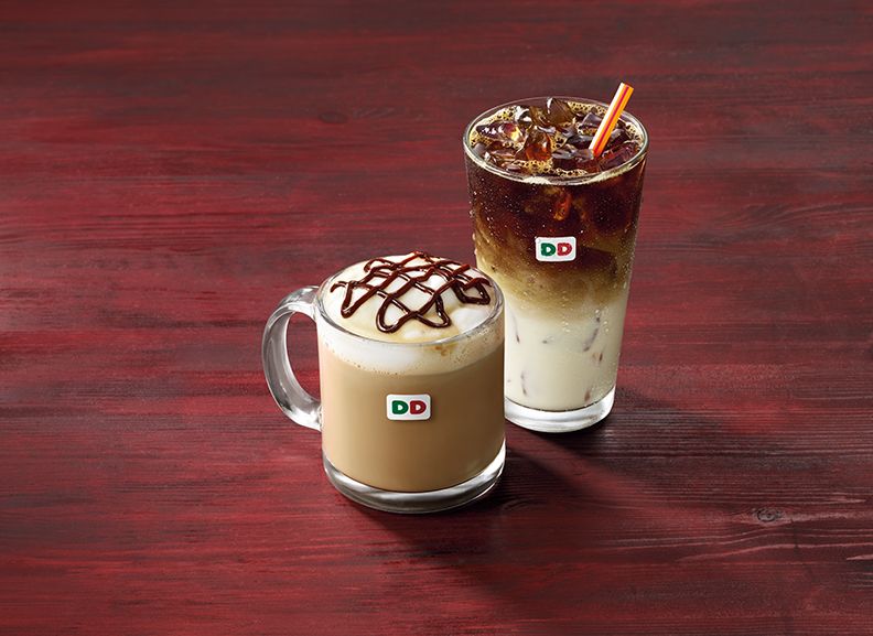 Brown Sugar Cinnamon Iced Macchiato & Peppermint Mocha Hot Latte Lifestyle