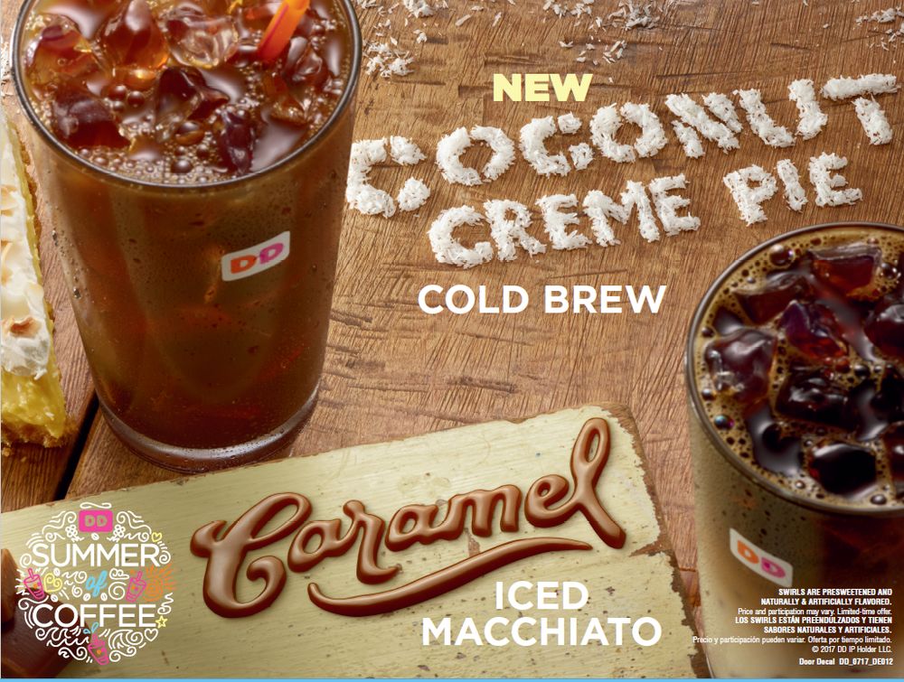 Coconut Creme Pie Cold Brew and Caramel Iced Macchiato