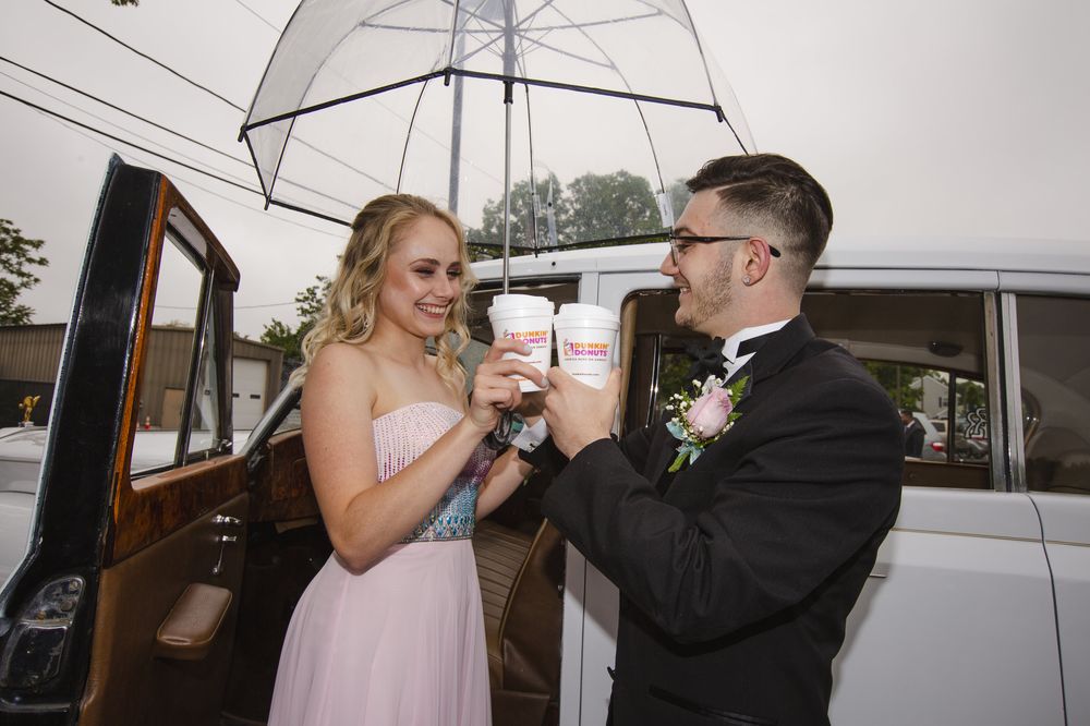 This Couple Went to Prom in True Dunkin’ Style 
