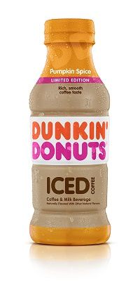 Dunkin’ Donuts Presents Pumpkin Spice Bottled Iced Coffee for a New On-the-Go Pumpkin Pick 