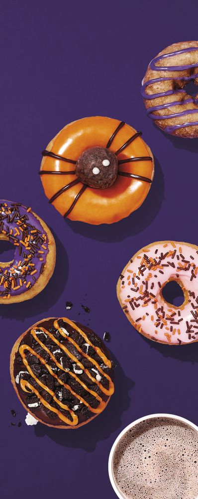 Halloween Donuts and OREO Hot Chocolate Lifestyle