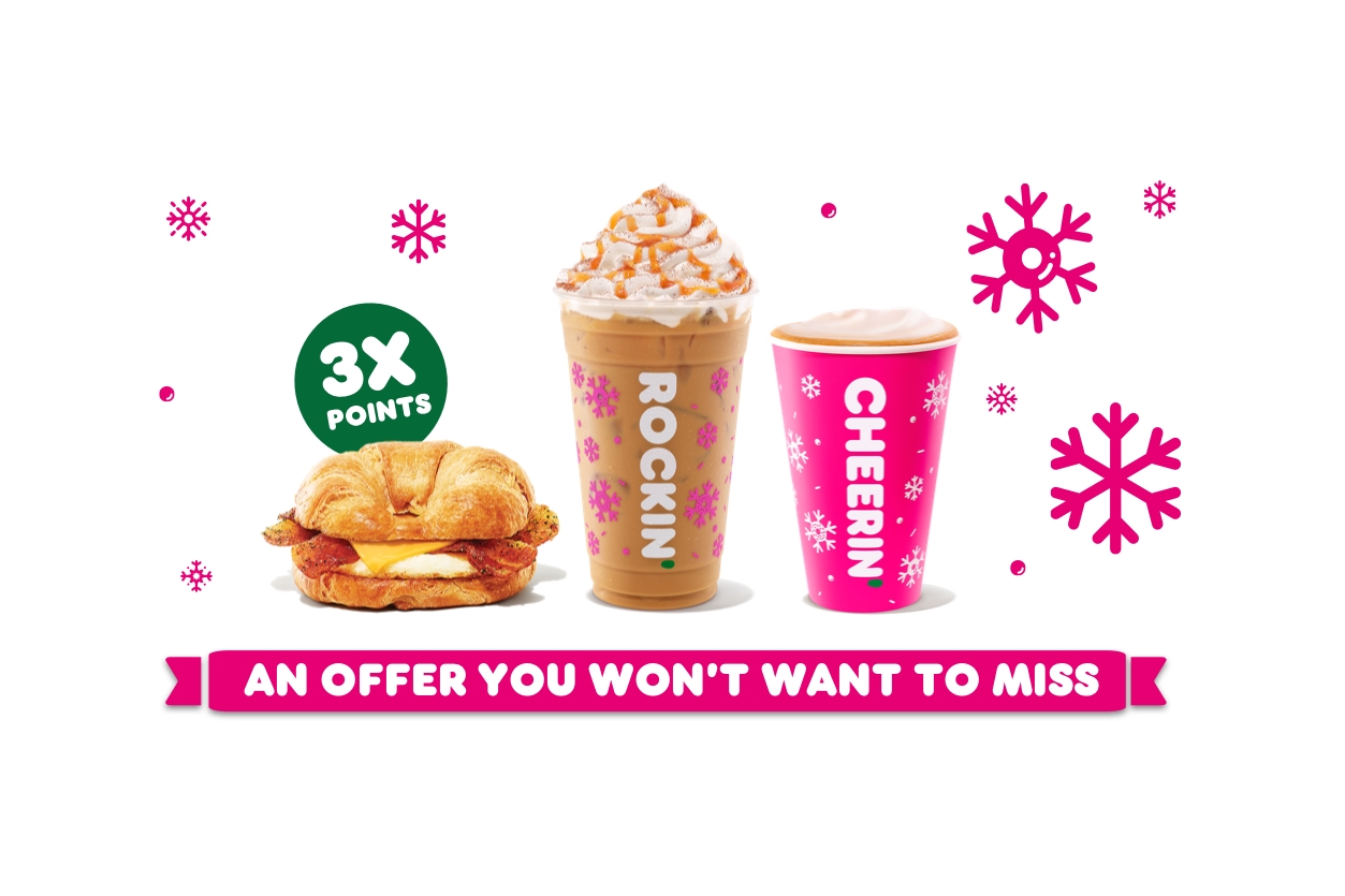 Dunkin’ Delights Holiday Shoppers with Three Special Offers