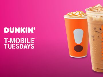 Tackle Tuesdays with a Free Latte from Dunkin’ and T-Mobile